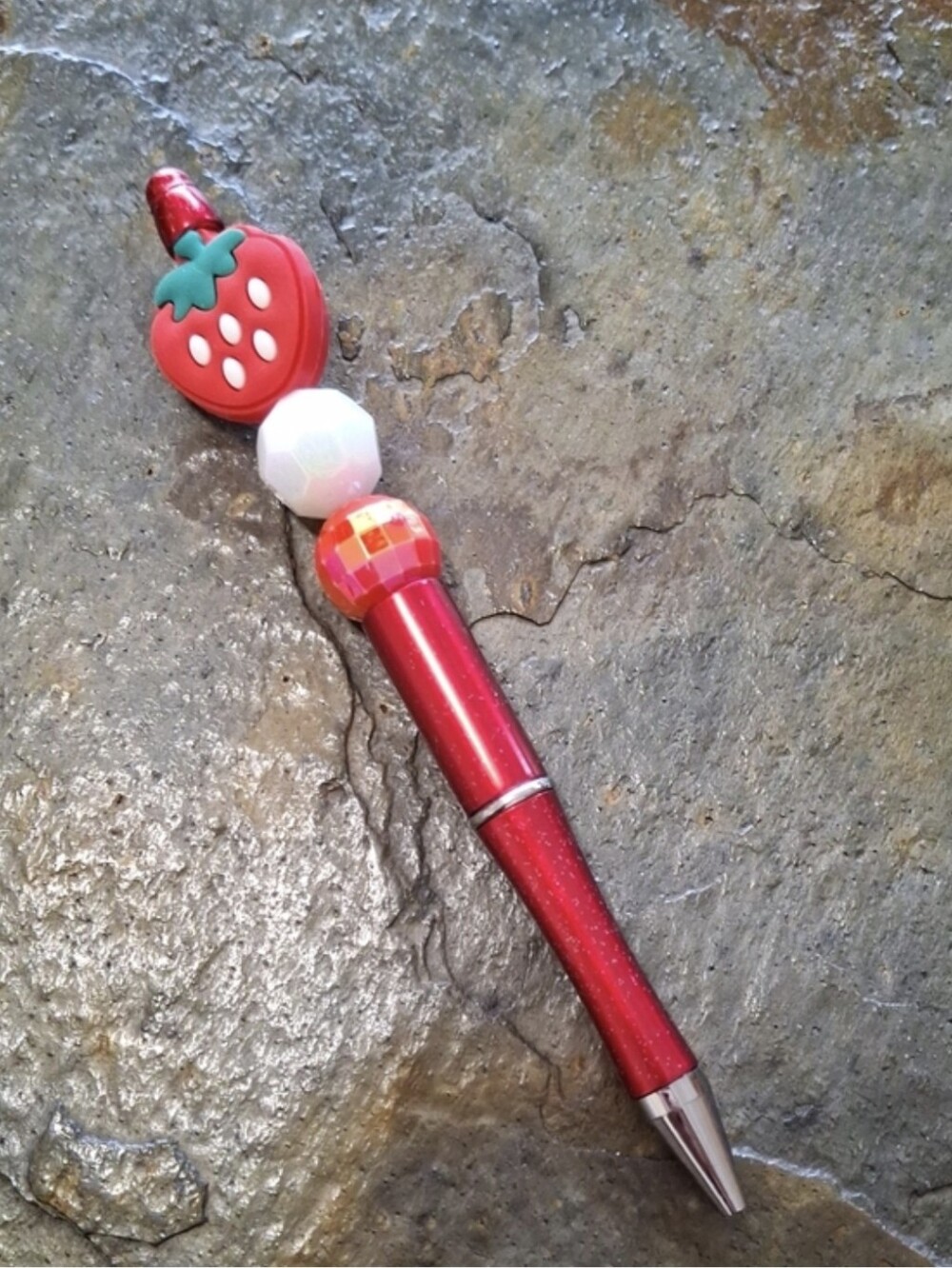 Red Strawberry Pen - Picture 2 of 3
